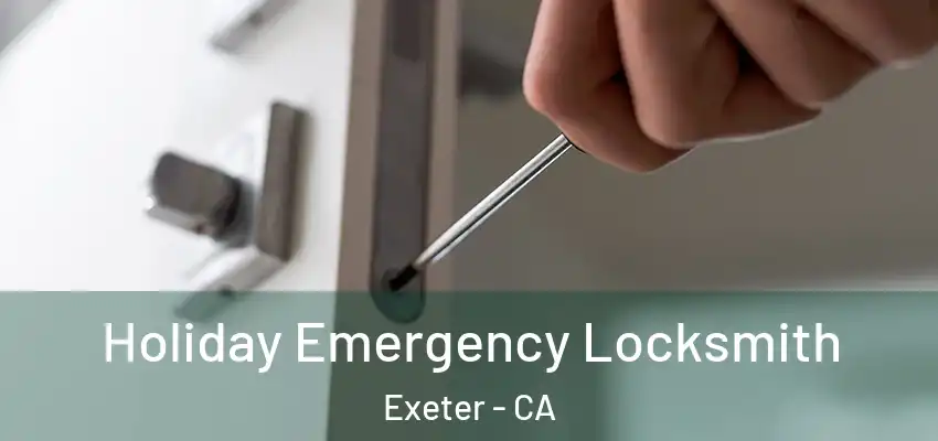 Holiday Emergency Locksmith Exeter - CA